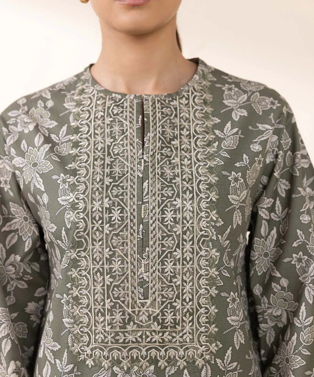 Sapphire 3Pc Embroidered Cambric Suit 0U3PDY24V839 gulbuy.com