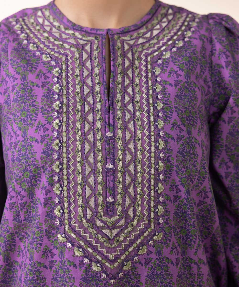Sapphire 3Pc Embroidered cambric Suit 0U3PDY24V840 gulbuy.com
