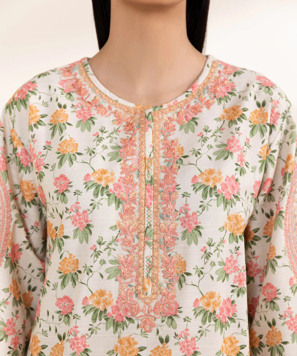 Sapphire 3Pc Embroidered khaddar Suit 0U3PDY24V848 gulbuy.com
