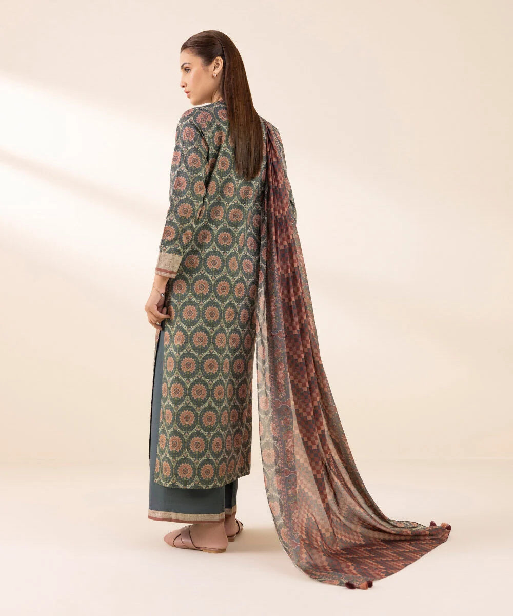 Sapphire 3Pc Printed Lawn Suit 0U3PDY25V151 gulbuy.com