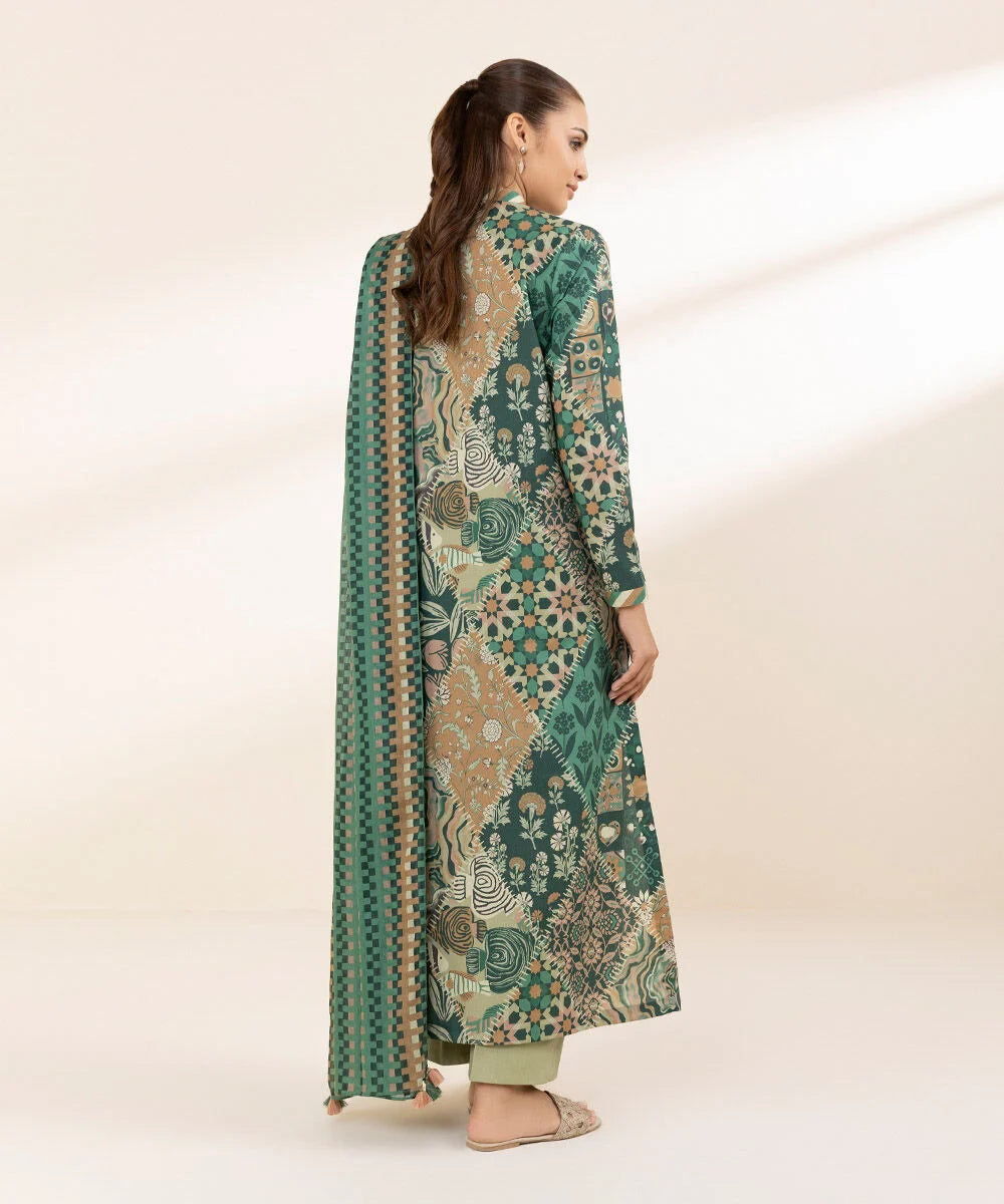 Sapphire 3Pc Printed Lawn Suit 0U3PDY25V212 gulbuy.com