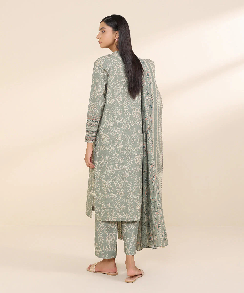 Sapphire 3Pc Embroidered Khaddar Suit 3PEDY24V86TS gulbuy.com
