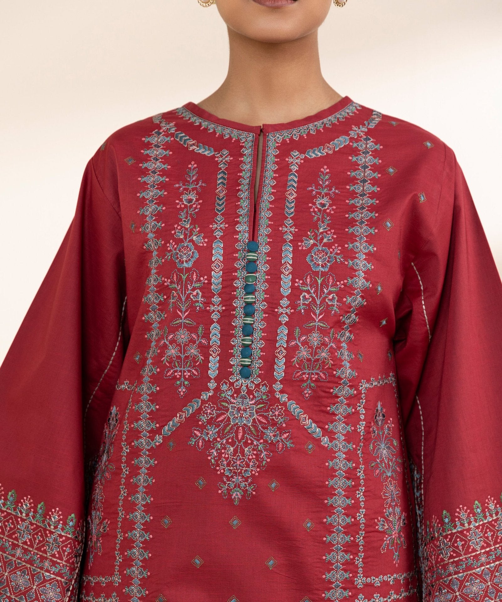 Sapphire 3Pc Embroidered Lawn Suit 0U3PESG25V47 gulbuy.com
