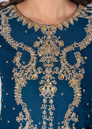 Agha jaan 3Pc Embroidered Chiffon Suit GULRUKH gulbuy.com