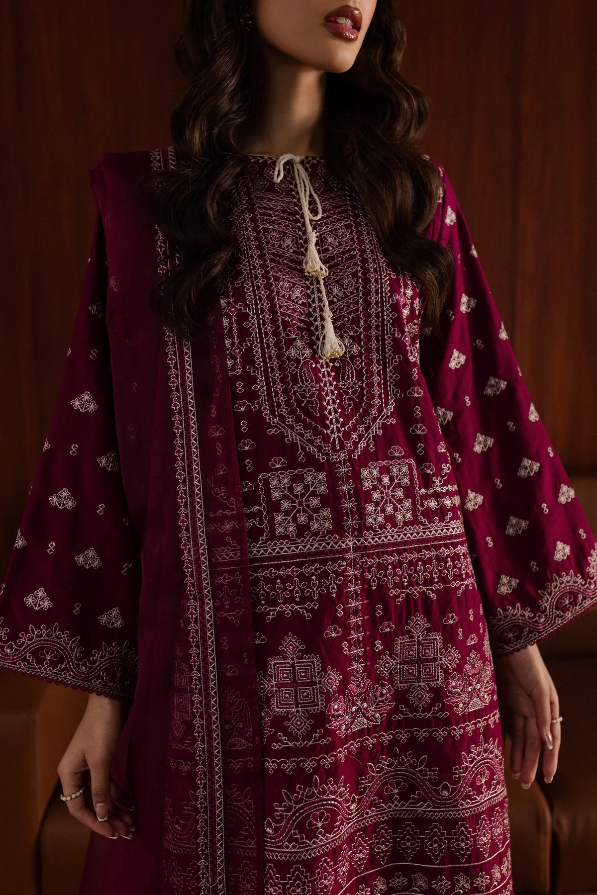 Batik 3Pc Embroidered Karandi Suit Ava gulbuy.com