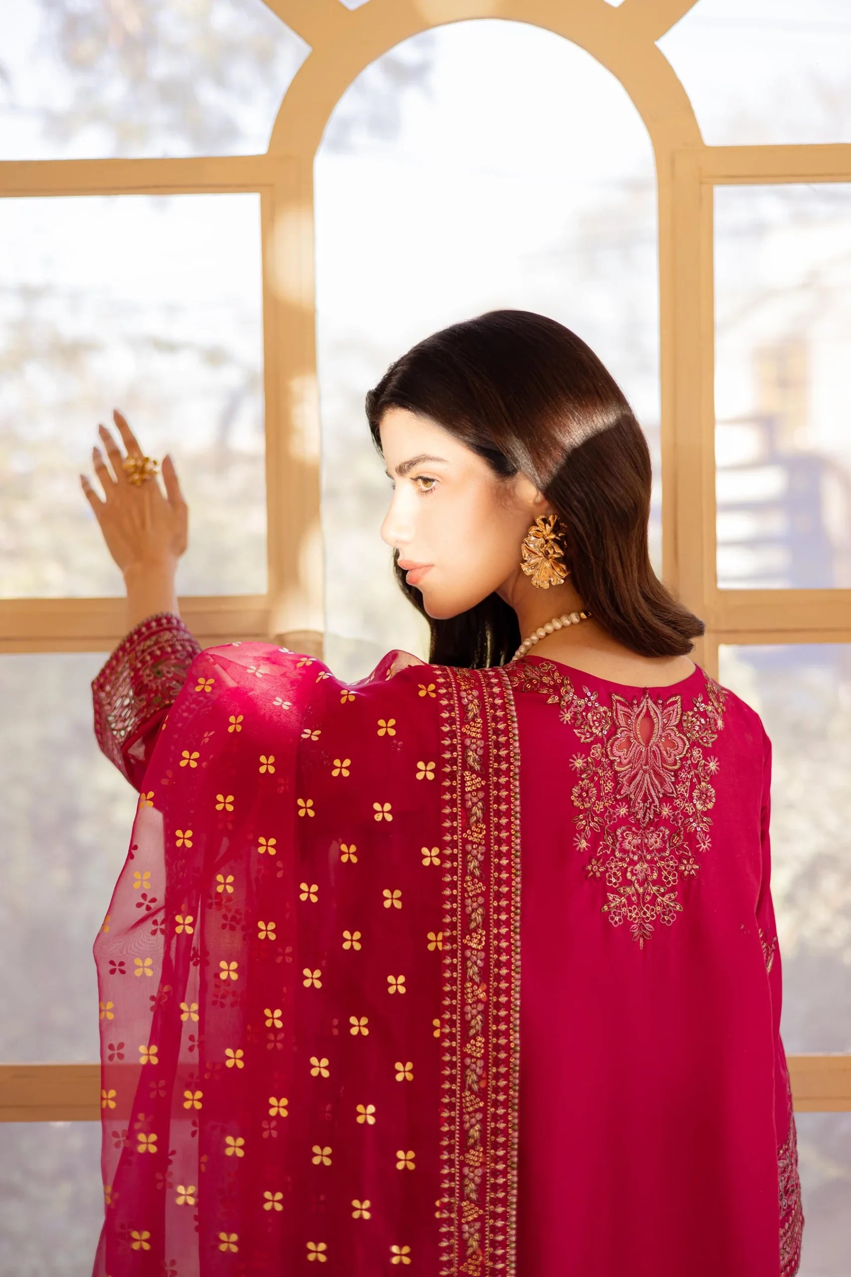 Batik 3Pc Embroidered Lawn Suit Janice gulbuy.com