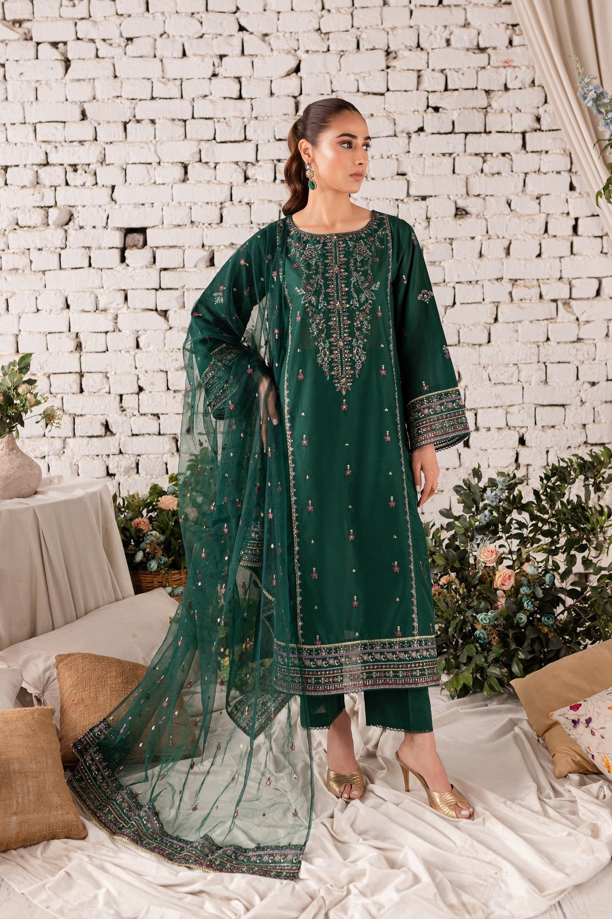 Batik 3Pc Embroidered Lawn Suit (Orion-3Pc)