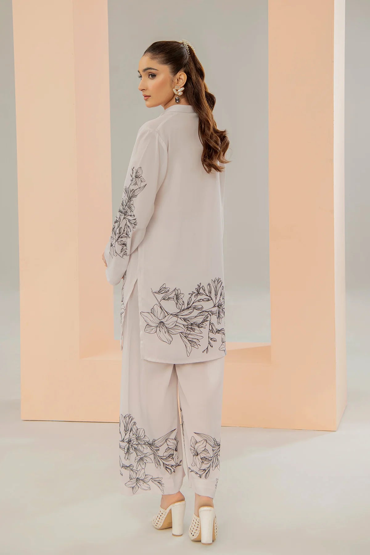 Be Yourself 2Pc Printed Cotton Silk Suit BA-016 gulbuy.com