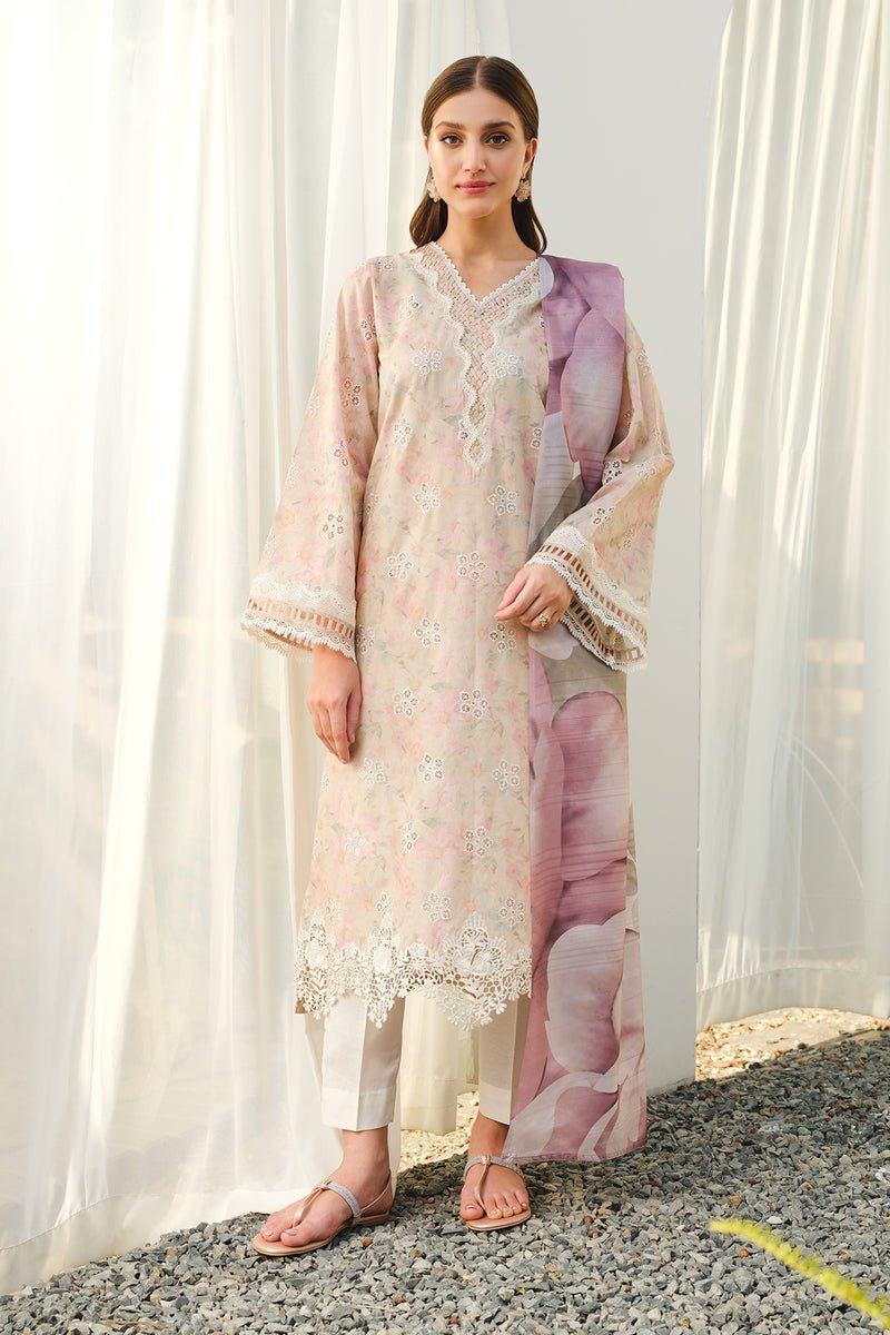 BAROQUE 3PC EMBROIDERED PRINTED LAWN SUIT (BQU-UF-D660)