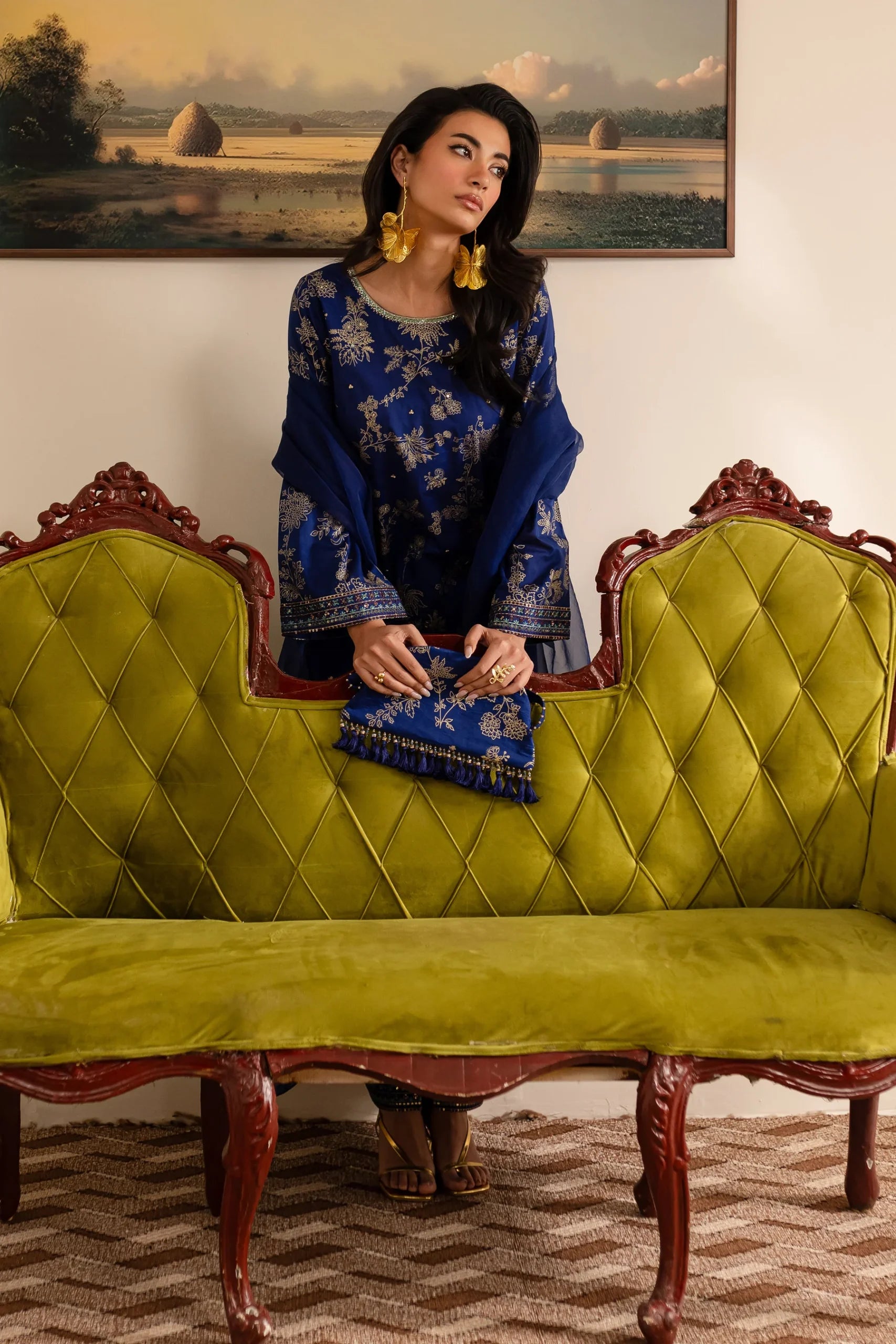 Batik 3Pc Embroidered Lawn Suit Kaya gulbuy.com