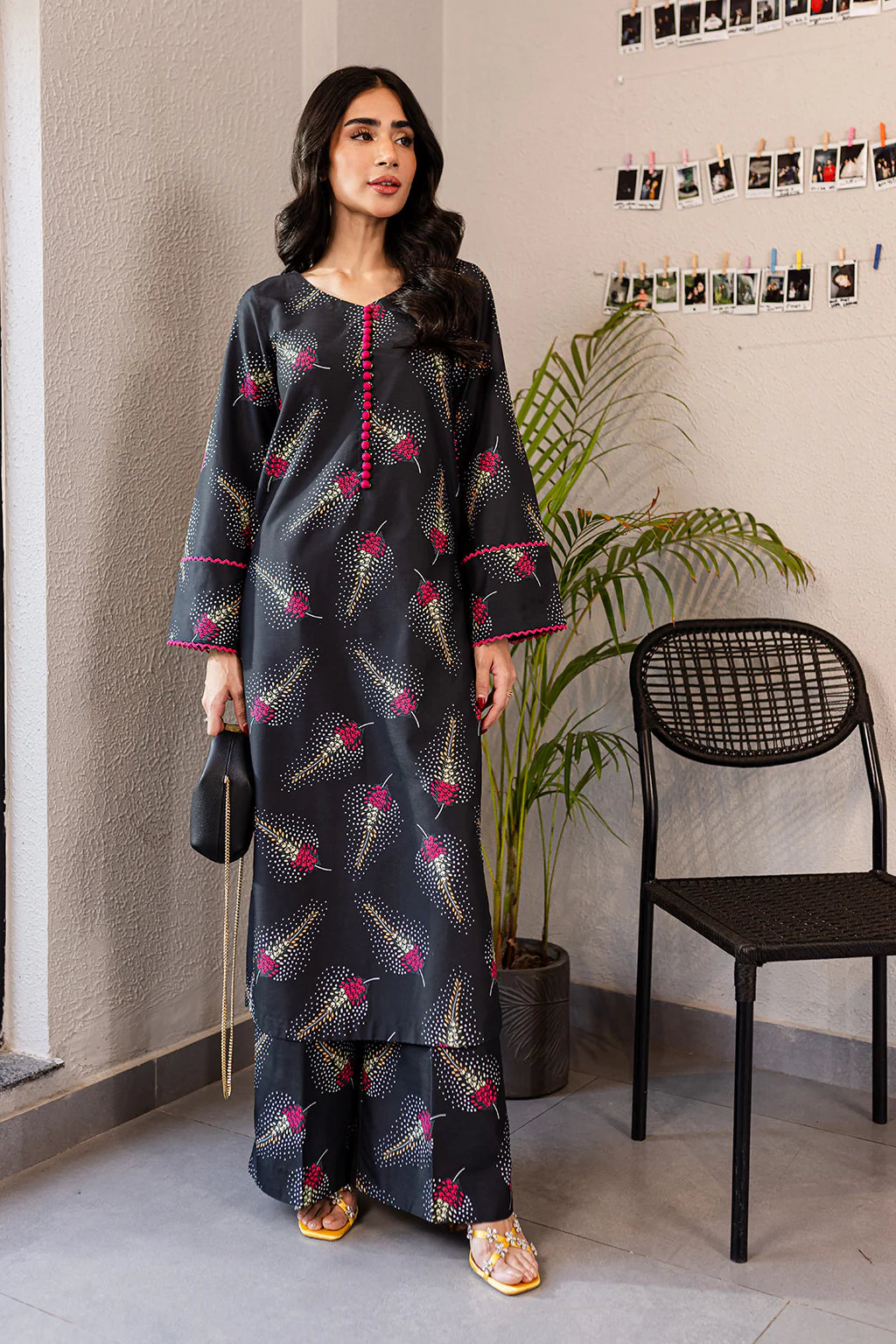 Vanya 2Pc Printed Lawn silk Suit CO-93 XS gulbuy.com