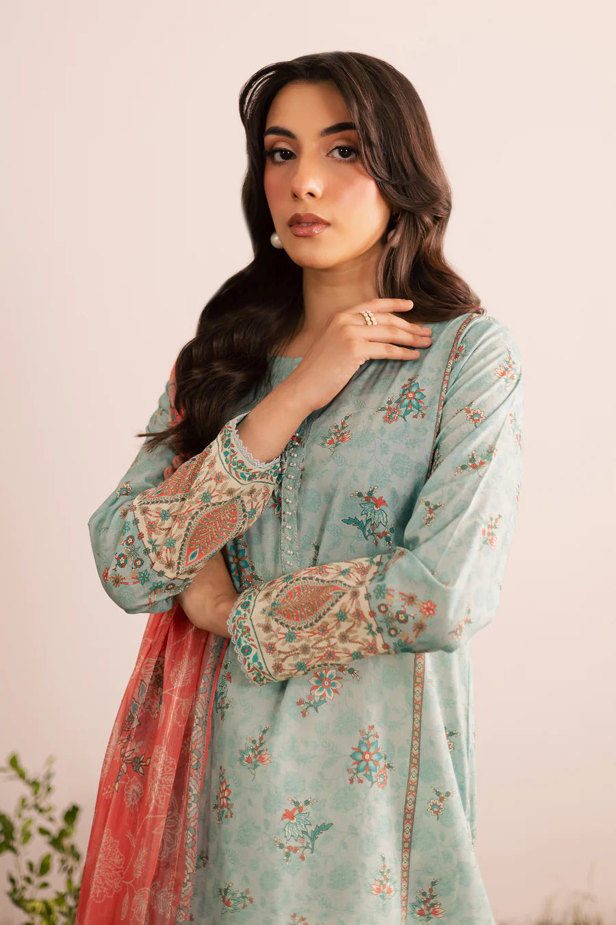 Batik 3Pc Embroidered Lawn Suit Oslo gulbuy.com