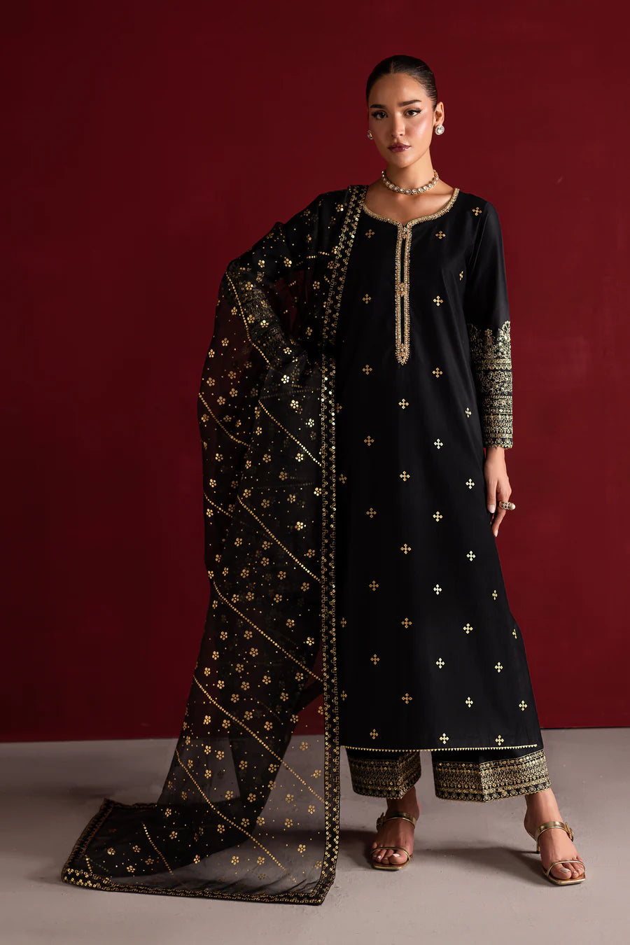 Batik 3Pc Embroidered Cotton Suit Ghazal XL gulbuy.com