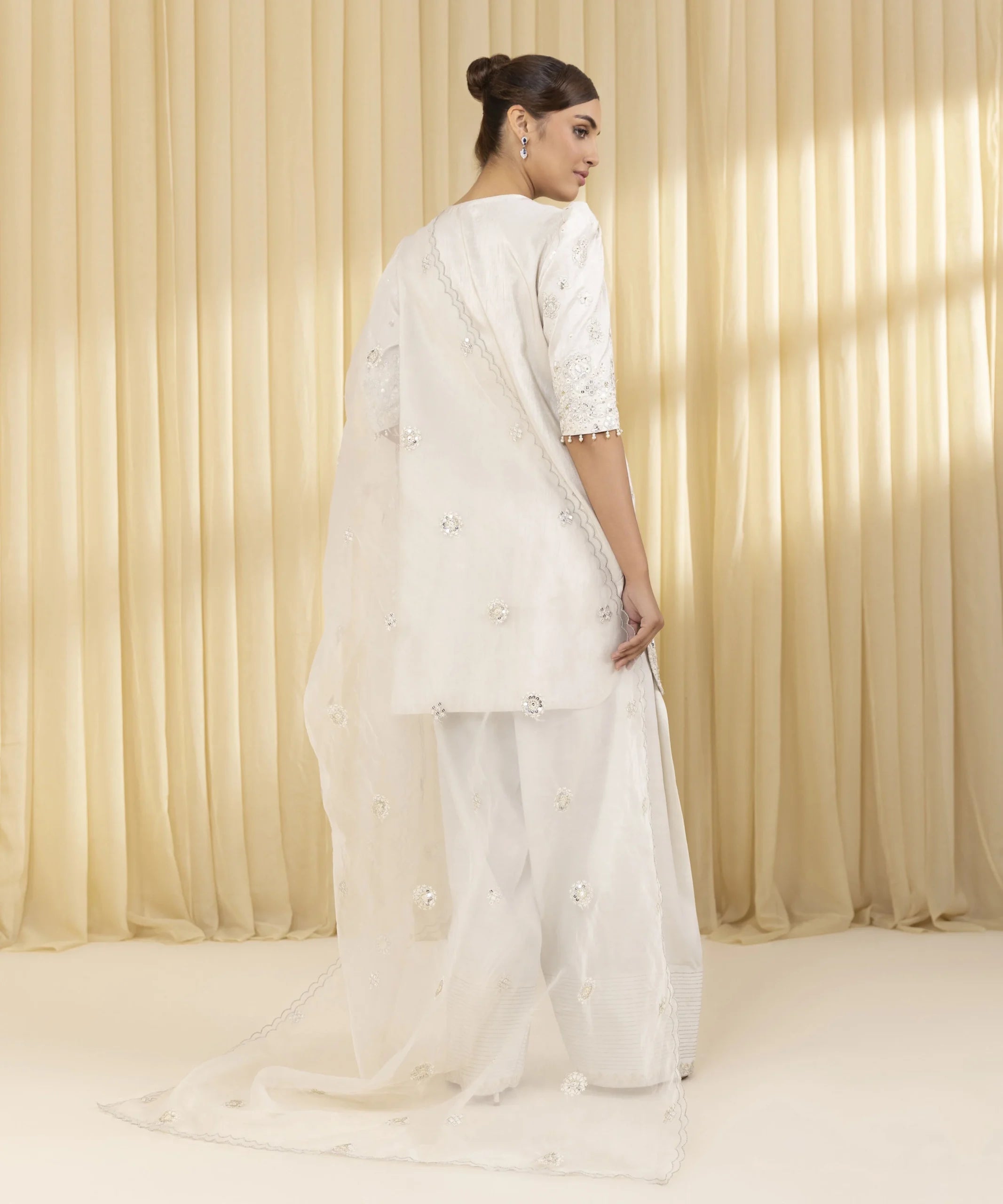Sapphire 3Pc Embroidered Raw Silk Suit U3FEHE25V326 gulbuy.com