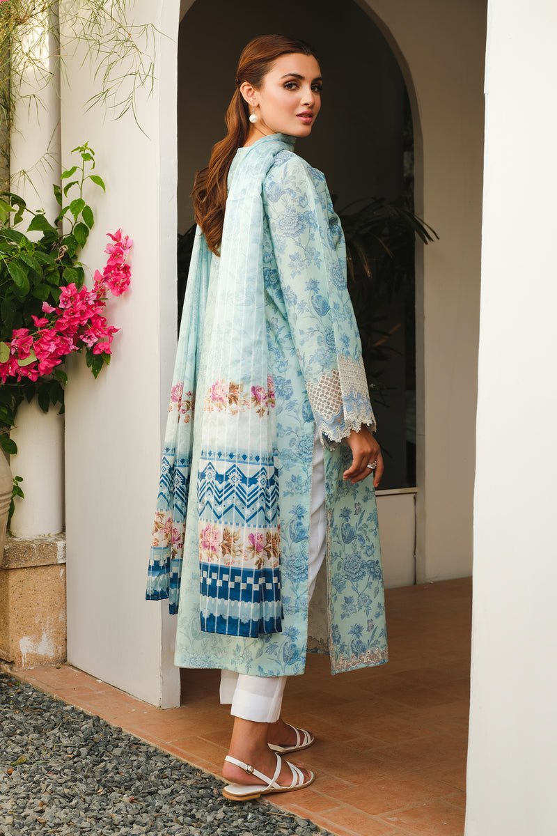 BAROQUE 3PC EMBROIDERED PRINTED LAWN SUIT (BQU-UF-D661)