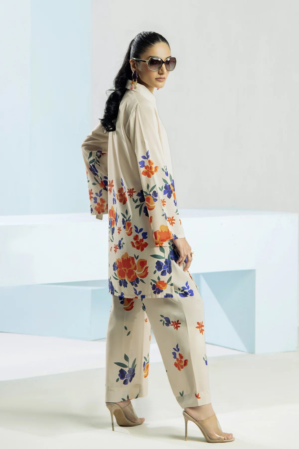 Be Yourself 2Pc Printed Cotton Silk Suit BA-018 gulbuy.com