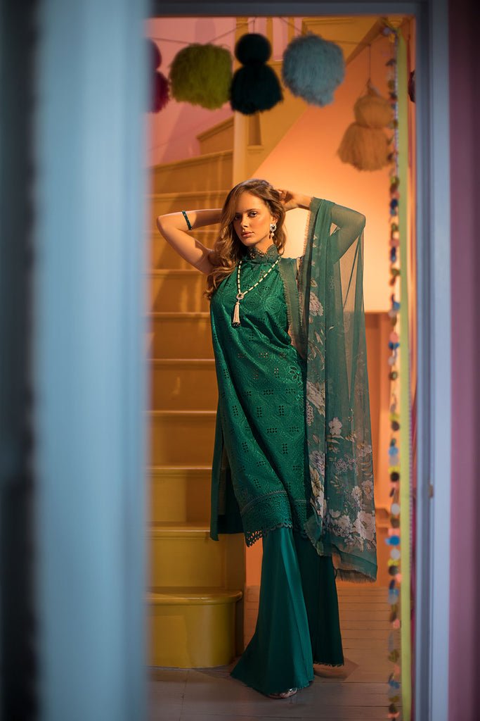 SOBIA NAZIR 3PC EMBROIDERED CHIFFON SUIT (SV24-12B)