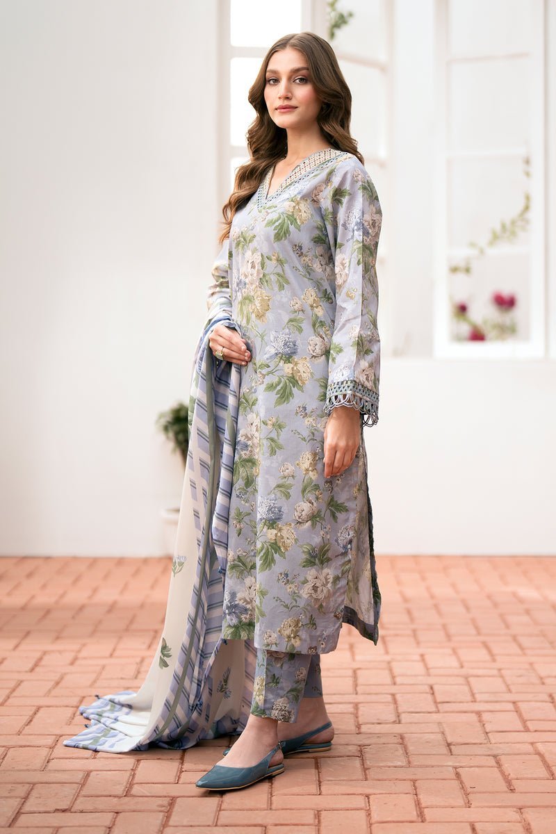 BAROQUE 3PC EMBROIDERED LAWN SUIT (BQU-UF-D529)