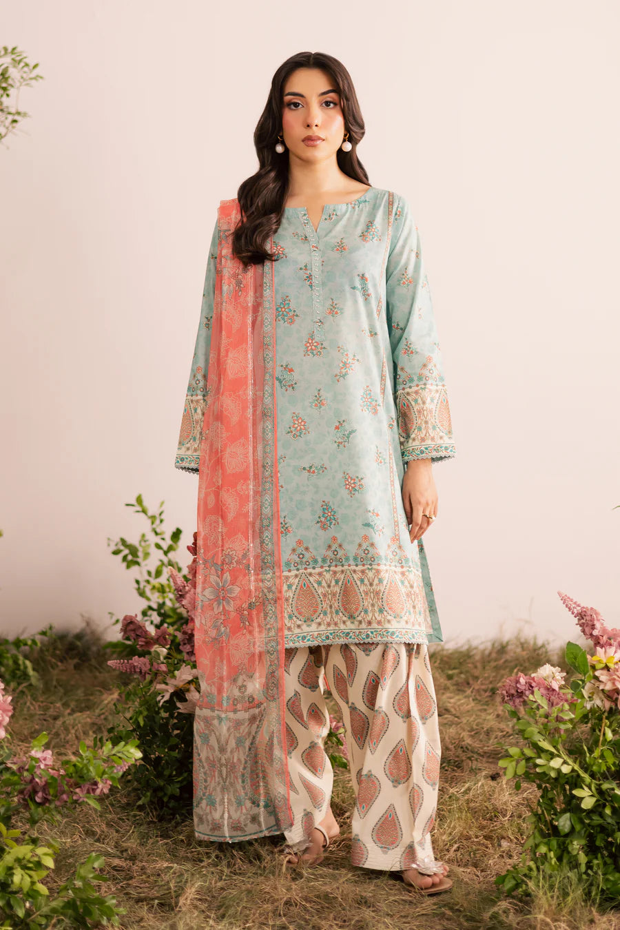 Batik 3Pc Embroidered Lawn Suit Oslo XL gulbuy.com