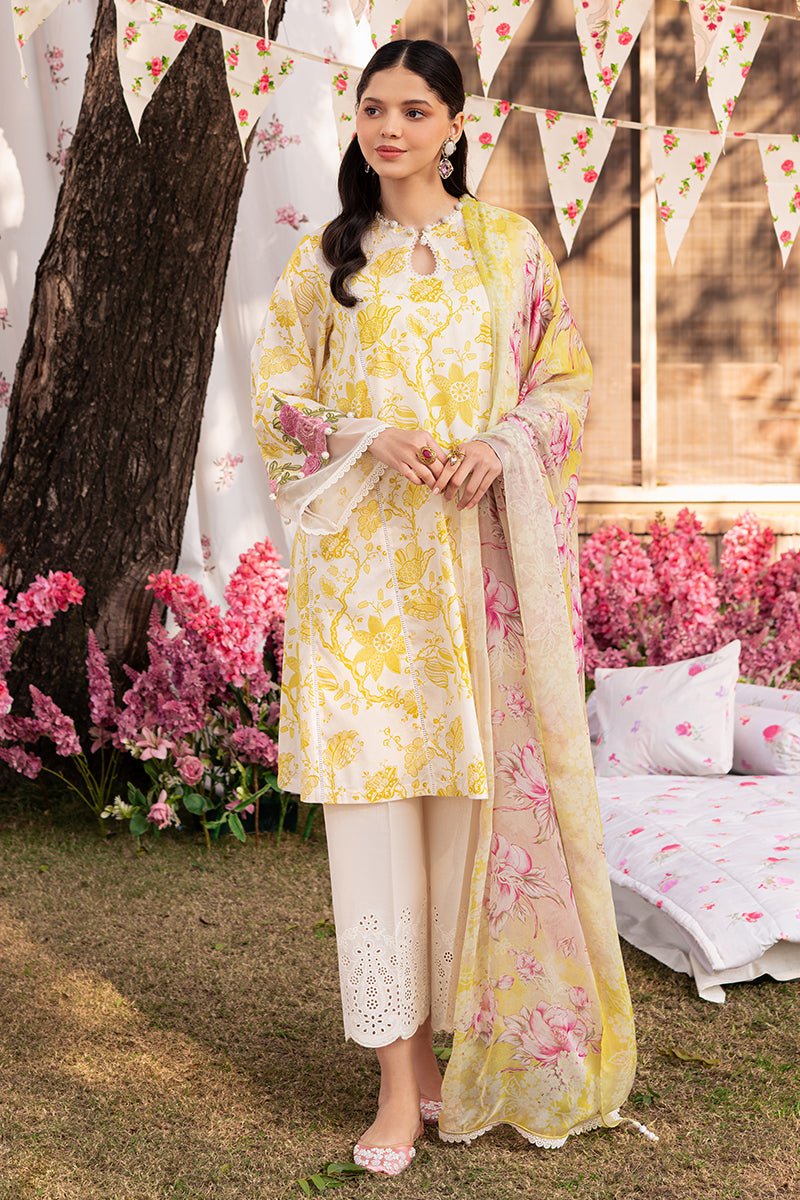 CROSS STITCH 3 PIECE EMBROIDERED LAWN SUIT (0124RTSPRTLWN0218)