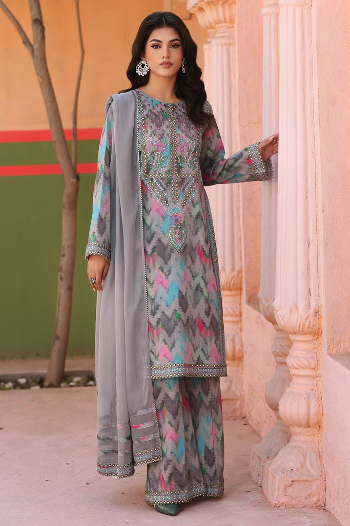 Charizma 3 Piece Embroidered Lawn Suit (AG4-03)