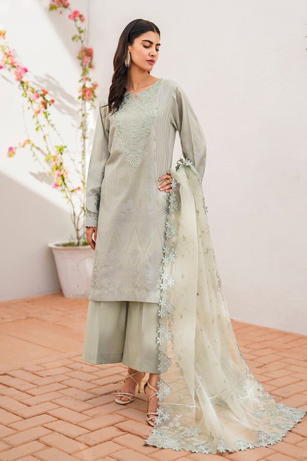 BAROQUE 3PC EMBROIDERED JACQUARD LAW SUIT (BQU-UF-D635)