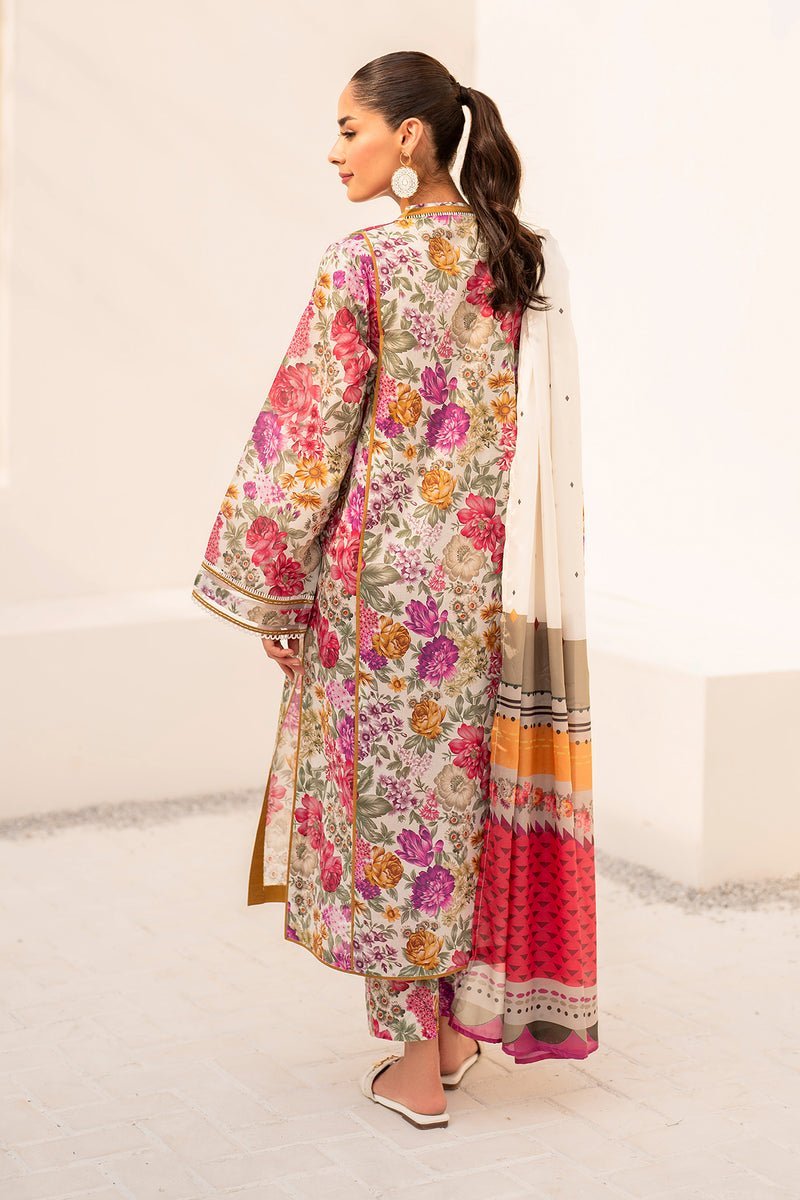 BAROQUE 3PC PRINTED LAWN SUIT (BQU-UF-D667)