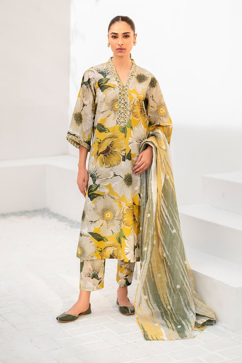 BAROQUE 3PC EMBROIDERED PRINTED LAWN SUIT (BQU-UF-D669)