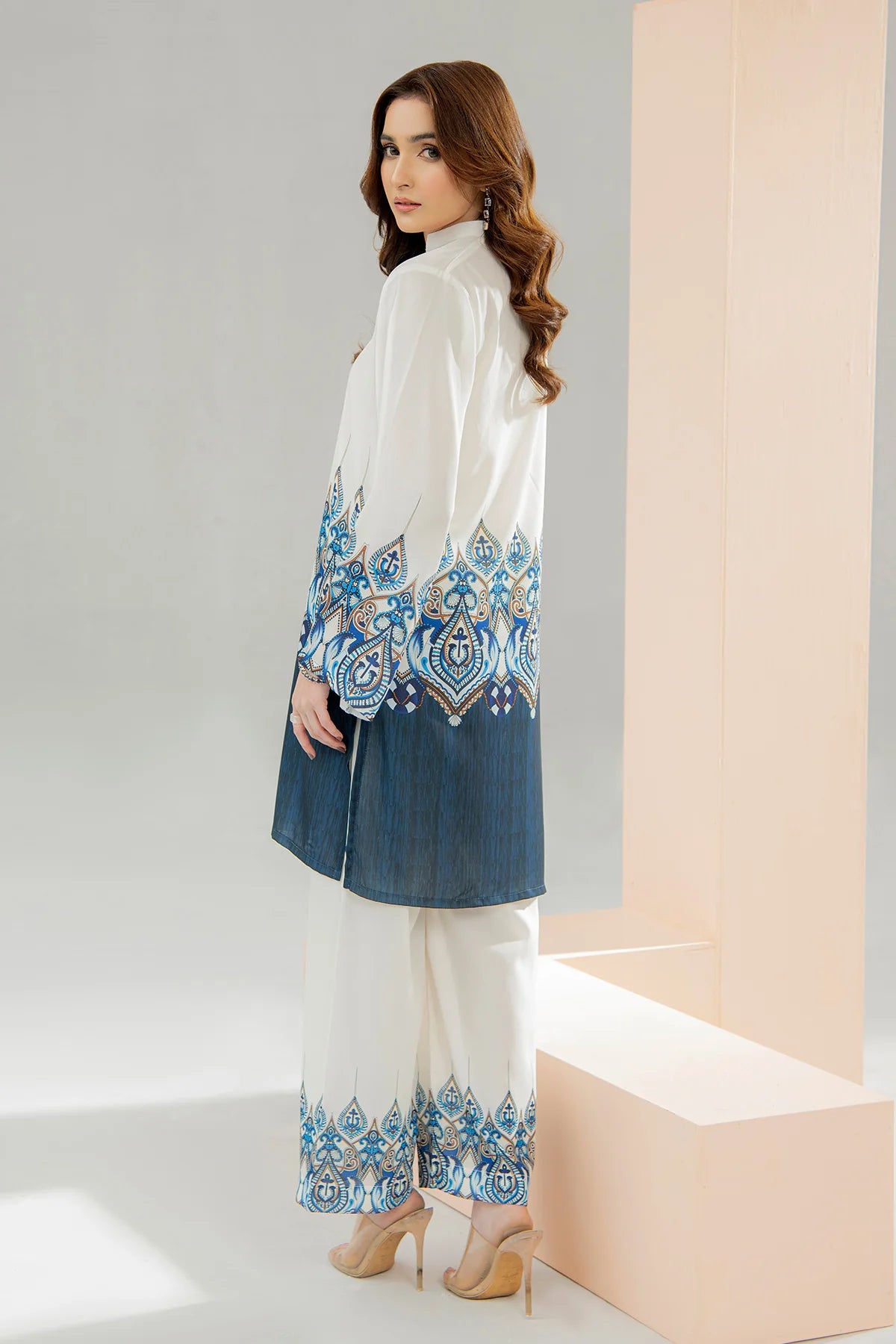 Be Yourself 2Pc Printed Cotton Silk Suit BA-003 gulbuy.com