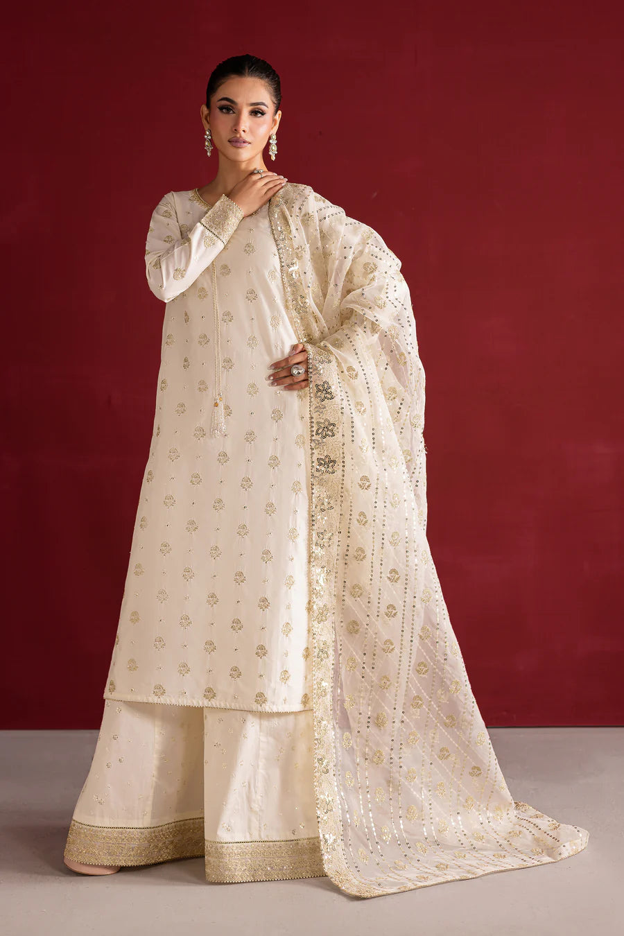 Batik 3Pc Embroidered Cotton Suit Aayel XL gulbuy.com