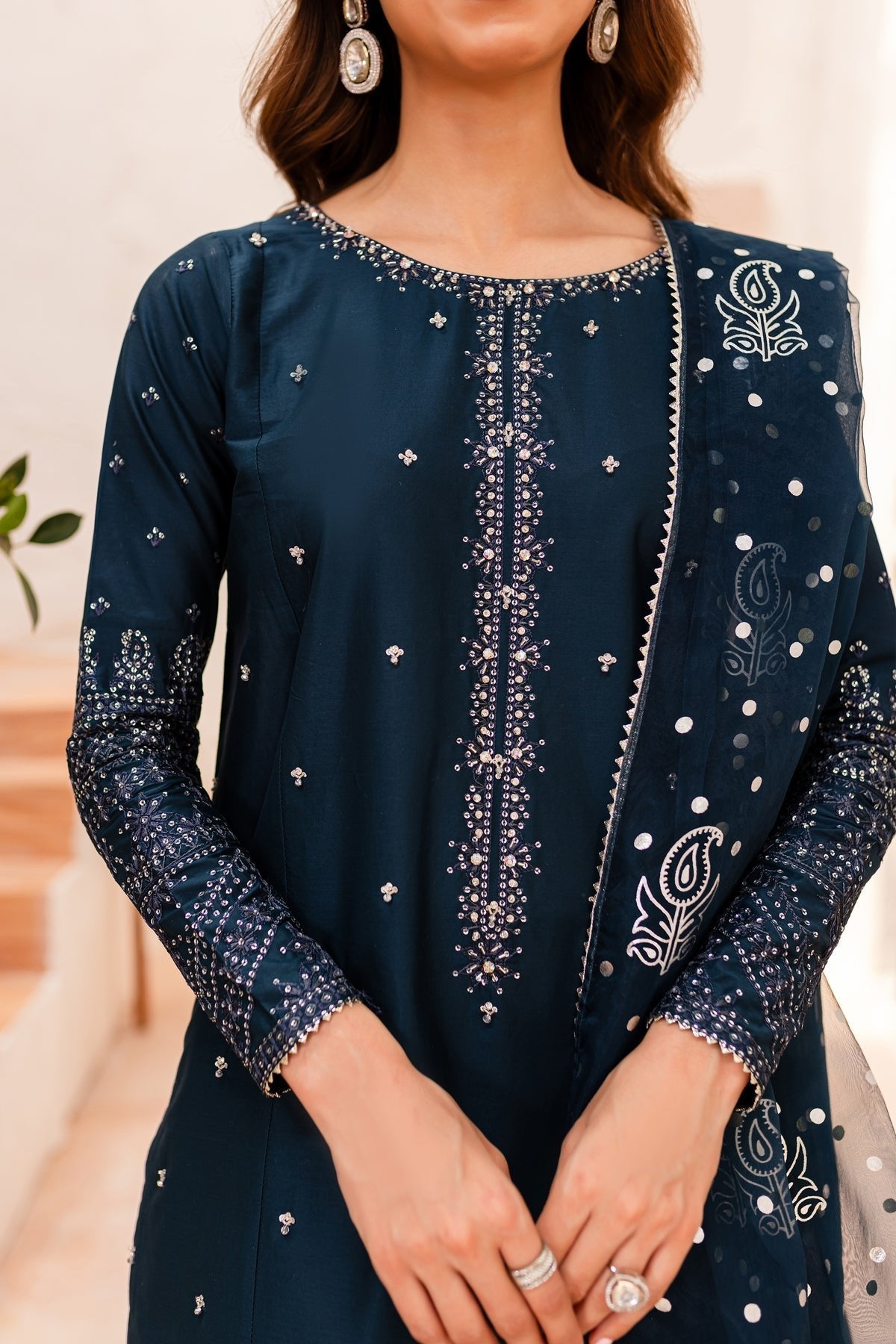 Batik 3Pc Embroidered Cotton Suit (Jahan-3Pc)