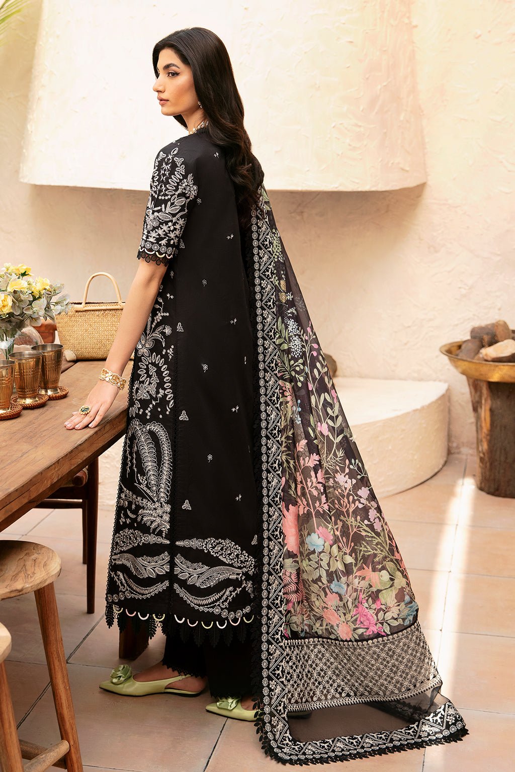 AFROZEH 3PC EMBROIDERED LAWN SUIT (661-Mila)