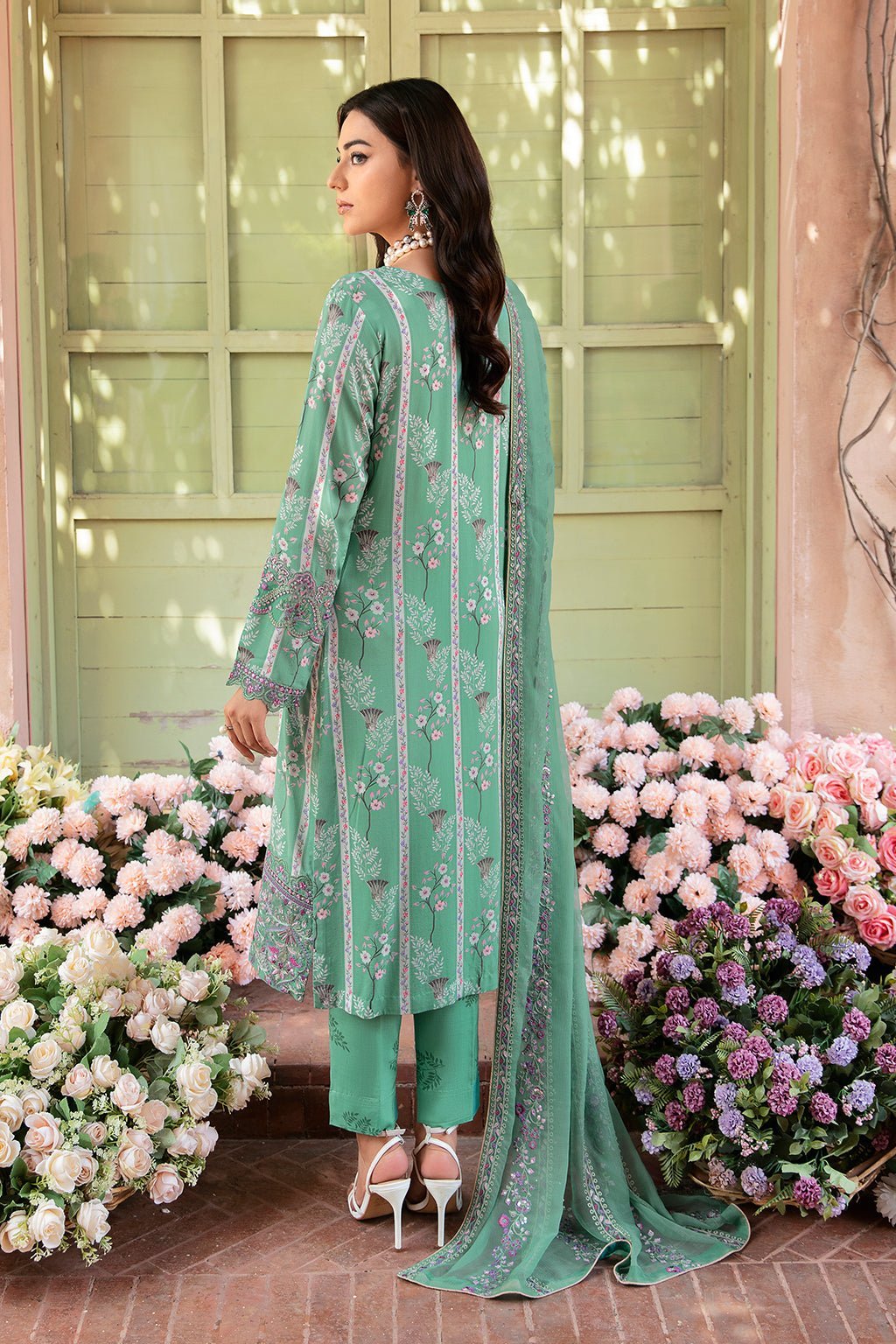 Ramsha 3 Piece Printed Viscose Suit (J-209)