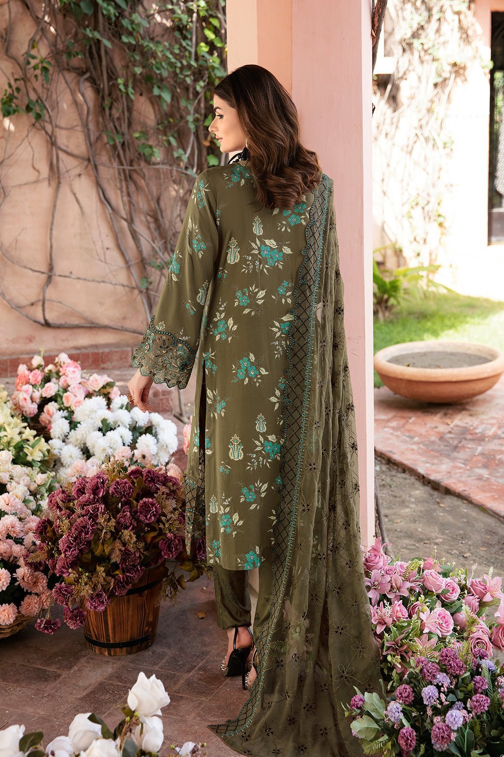 Ramsha 3 Piece Printed Viscose Suit (J-210)