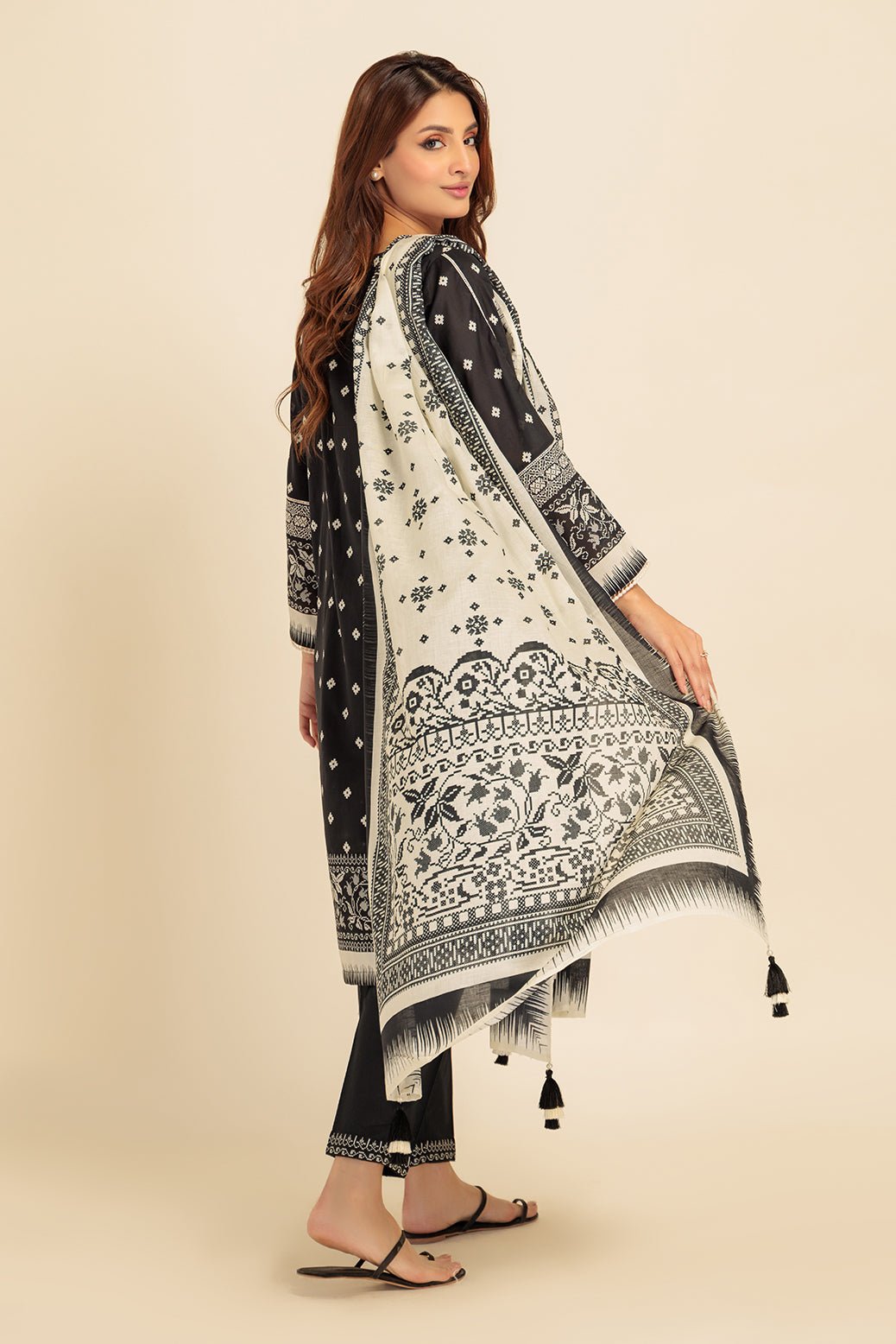 BONANZA SATRANGI 3PC PRINTED LAWN SUIT (1S24P3P483)