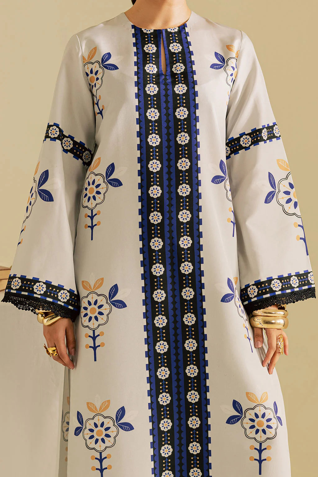 Vanya 2Pc Printed Lawn silk Suit CO-120 gulbuy.com