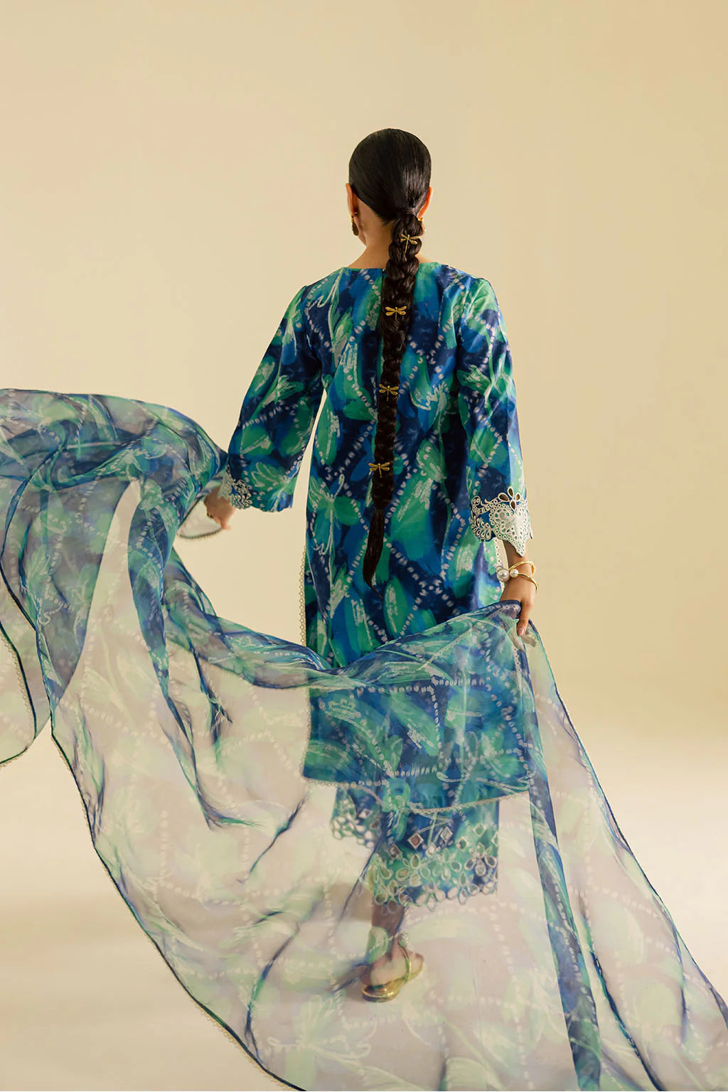 Vanya 3Pc Printed Lawn silk Suit CO-114 gulbuy.com