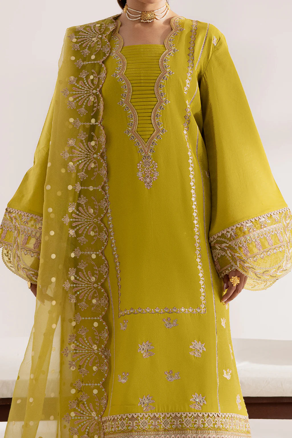 Vanya 3Pc Embroidered Cotton Suit CN-08 gulbuy.com