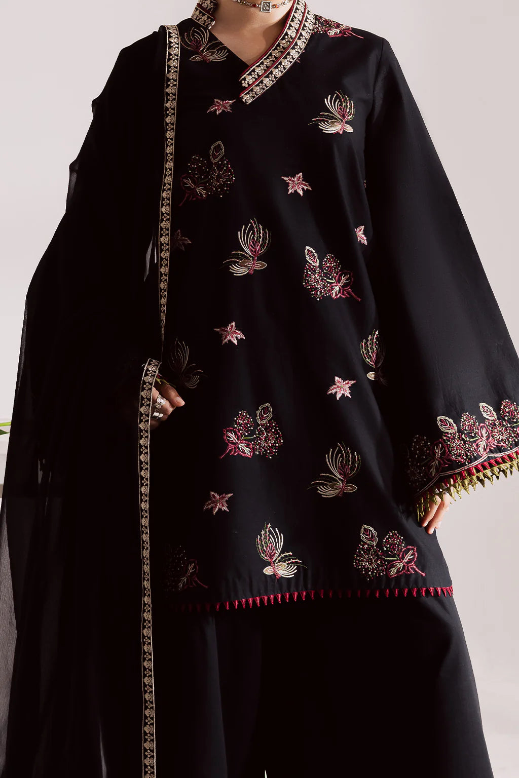 Vanya 3Pc Embroidered Cotton Suit CN-09 gulbuy.com