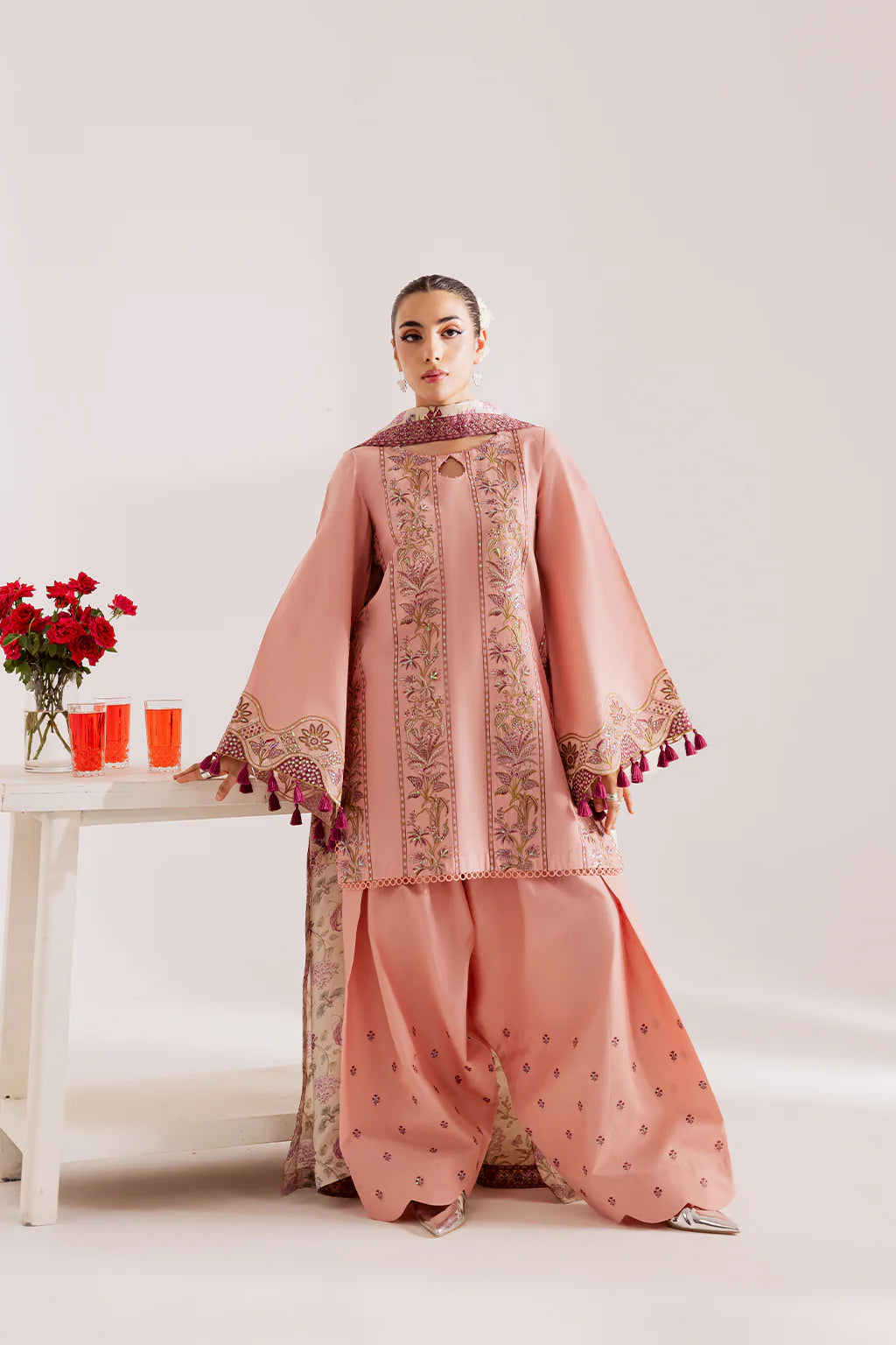 Vanya 3Pc Embroidered Cotton Suit CN-11 XL gulbuy.com