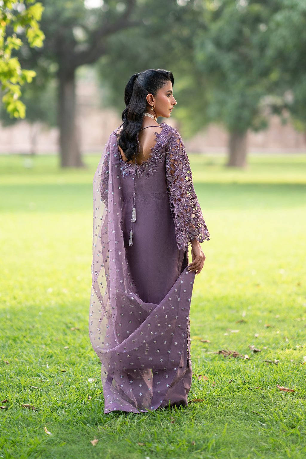 Vanya 3Pc Embroidered Organza and raw silk Suit (FF-46) gulbuy.com