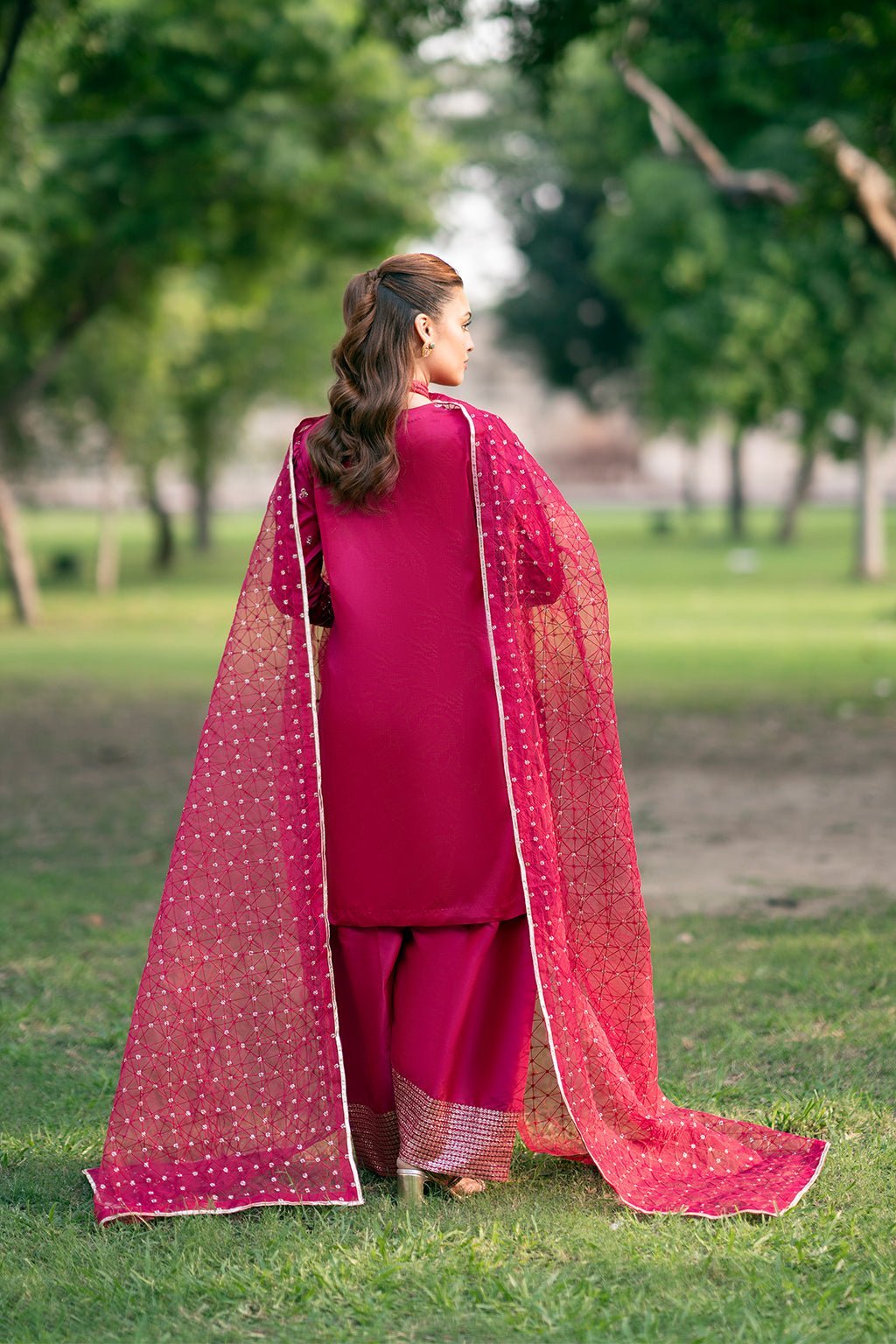 Vanya 3Pc Embroidered Raw Silk and Organza Suit (FF-48) gulbuy.com