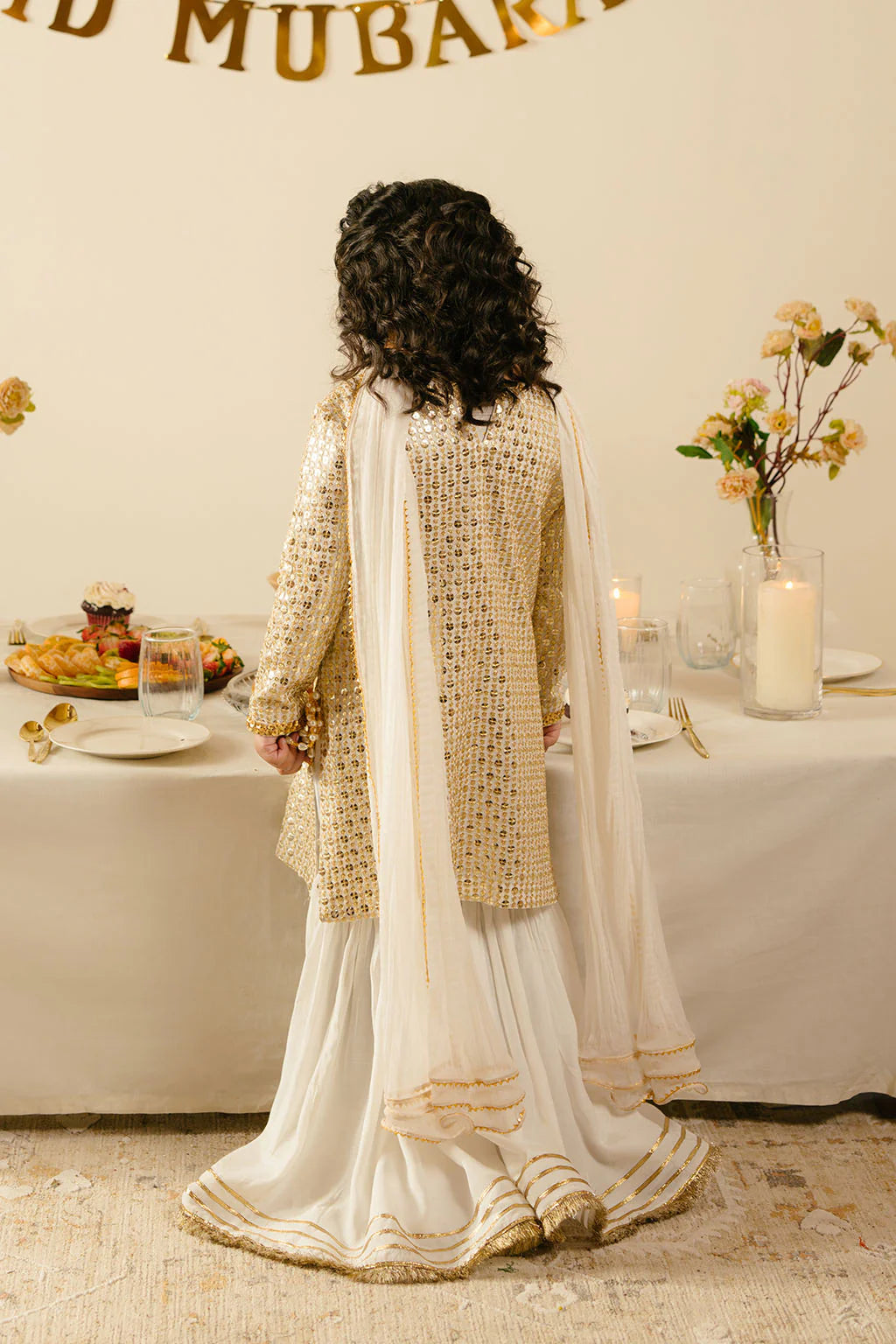 Vanya 3Pc Embroidered Silk Kids Suit ME-13 gulbuy.com