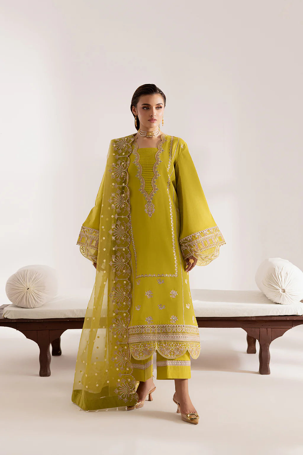 Vanya 3Pc Embroidered Cotton Suit CN-08 XL gulbuy.com