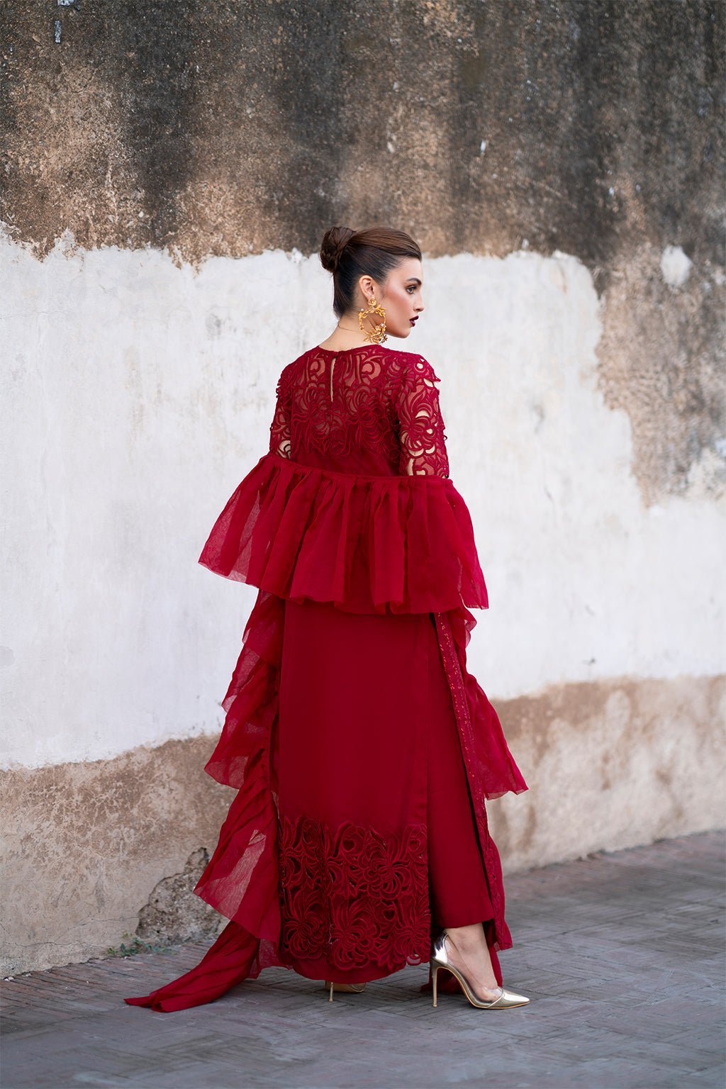 Vanya 3Pc Embroidered Organza and Rawsilk Suit (FF-51) gulbuy.com