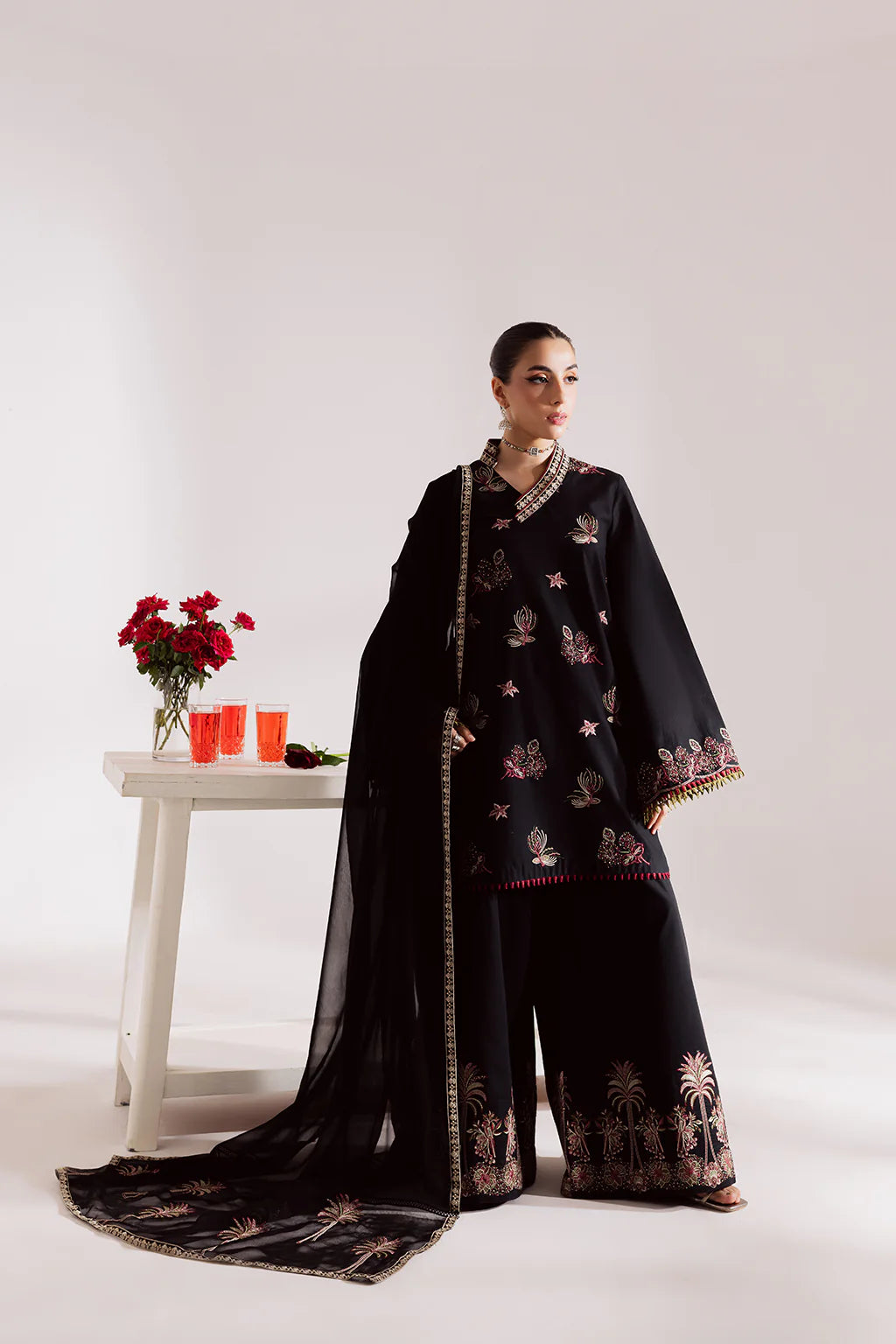 Vanya 3Pc Embroidered Cotton Suit CN-09 XL gulbuy.com