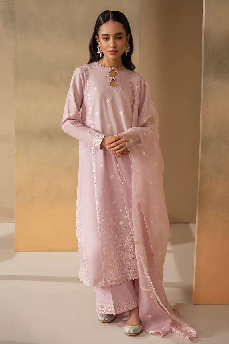 CROSS STITCH 3 PIECE EMBROIDERED LAWN SUIT (0124RTSEMBLWN0302)