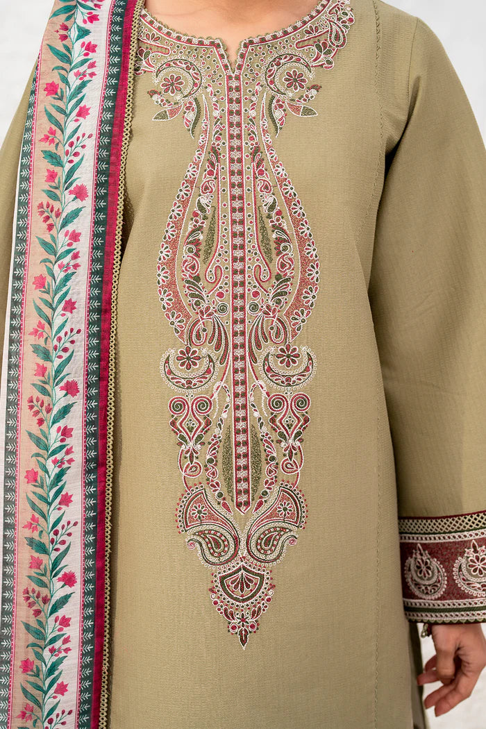 Jazmin 3Pc Embroidered Lawn Suit USE-9136 gulbuy.com