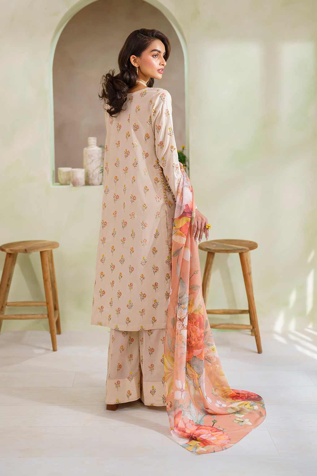 3 PIECE IZNIK PRINTED LAWN SUIT (UE-249)