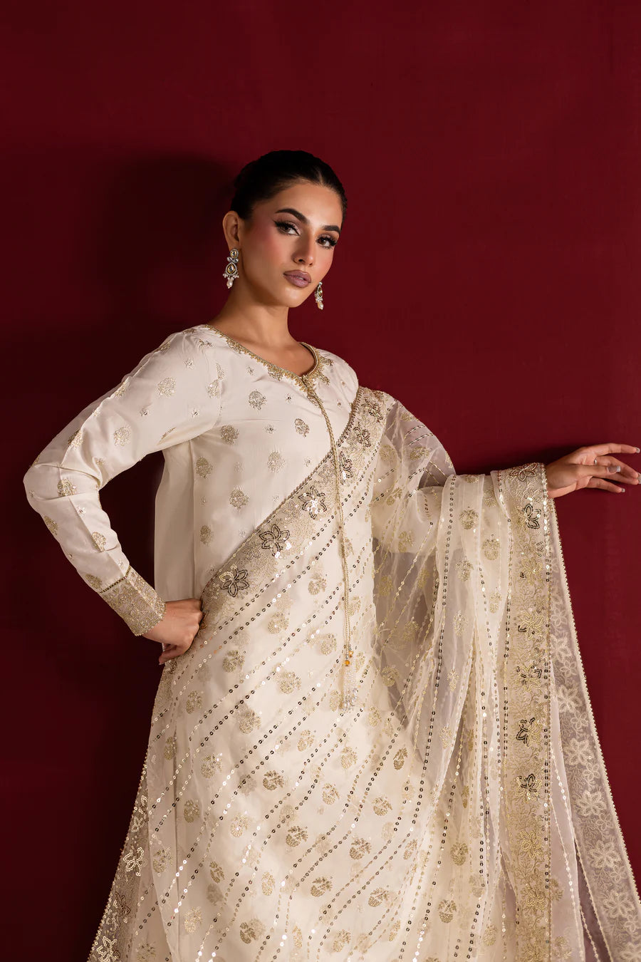 Batik 3Pc Embroidered Cotton Suit Aayel gulbuy.com